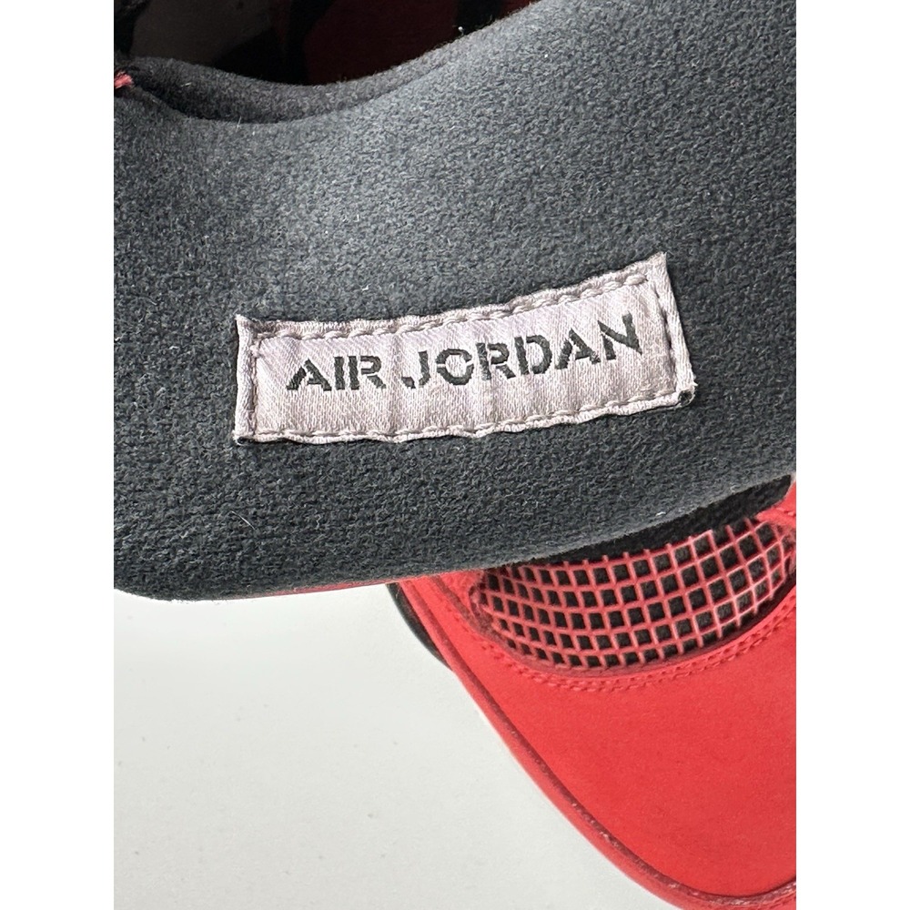 Size 12- Jordan 4 Retro Toro Bravo 2013‎ Men's Limited Rare EUC Chicago Bred Red - Picture 11 of 12